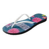 Flip Flops floral Badesandalen (Schrägansicht)
