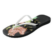 Flip Flops floral Badesandalen (Schrägansicht)