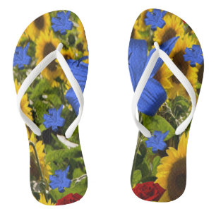 Flip Flops floral Badesandalen