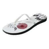 Flip Flops floral Badesandalen (Schrägansicht)