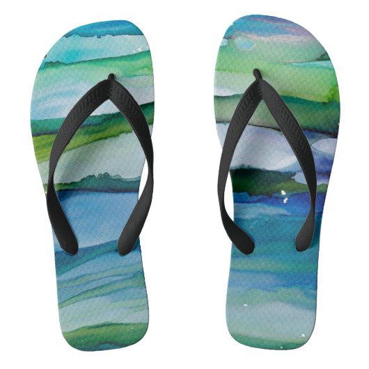 Flip Flops freie Blende Badesandalen (Fußbett)