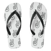 Flip Flops - Friedenszeichen Badesandalen (Fußbett)