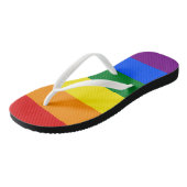 Flip Flops für Damen - Stolze Farben Badesandalen (Schrägansicht)