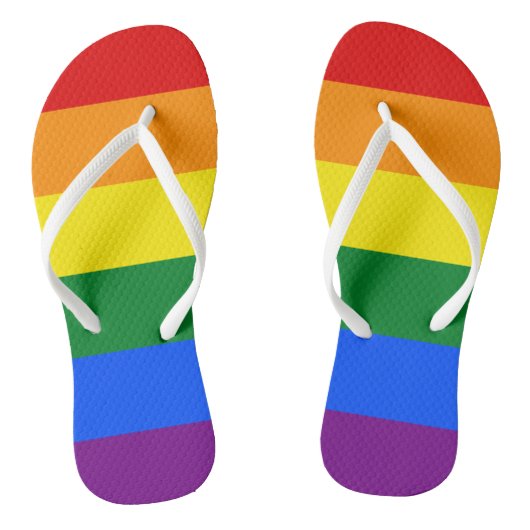Flip Flops für Damen - Stolze Farben Badesandalen (Fußbett)