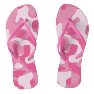 Flip Flops für die rosa Camouflage Badesandalen