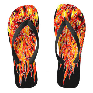 Flip Flops für "Hot Foot"-Flammen Badesandalen