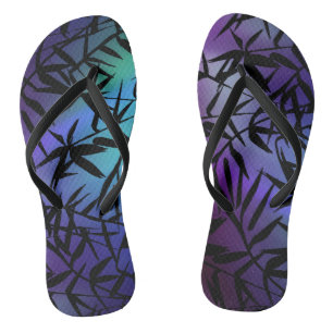 Flip Flops für Männer mit dunklem Leafy Sky Badesandalen