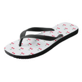 Flip Flops für Niedliches Kirschmuster Badesandalen (Schrägansicht)