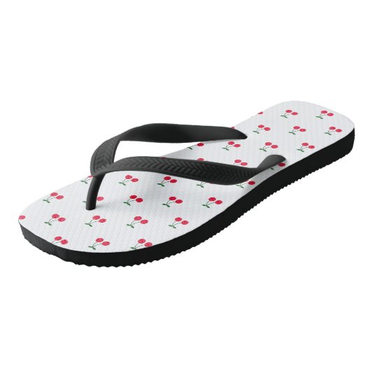 Flip Flops für Niedliches Kirschmuster Badesandalen (Schrägansicht)