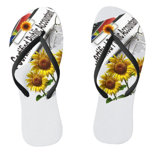 Flip Flops für Sonnenblumen Badesandalen (Fußbett)