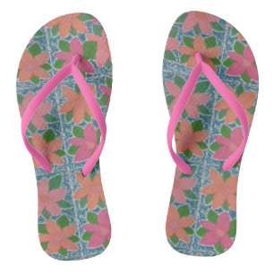 Flip Flops für tropische Blume Badesandalen