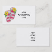 FLIP-FLOPS-GESCHÄFTSKARTE VISITENKARTE (Vorne/Hinten)