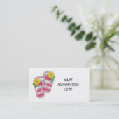 FLIP-FLOPS-GESCHÄFTSKARTE VISITENKARTE (Stehend Vorderseite)