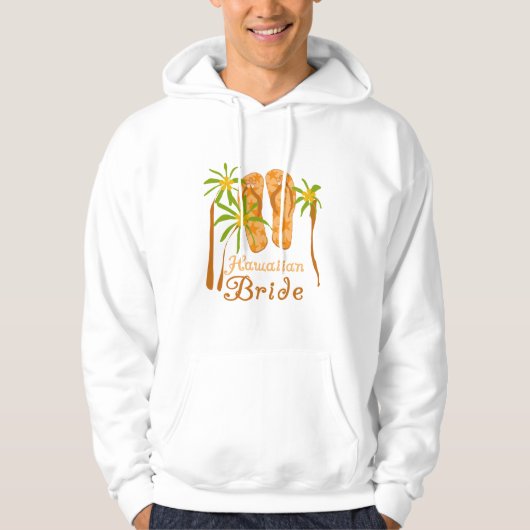 Flip Flops Hawaiian Bride Hoodie (Vorderseite)