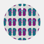 Flip Flops: Hellweiß Vintag. Ornament Aus Glas (Rückseite)