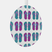 Flip Flops: Hellweiß Vintag. Ornament Aus Glas (Vorderseite Rechts)
