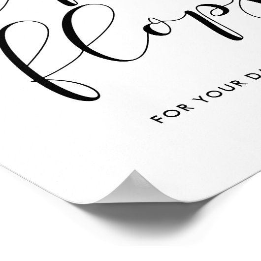 Flip Flops Hochzeitszeichen Poster (Ecke)