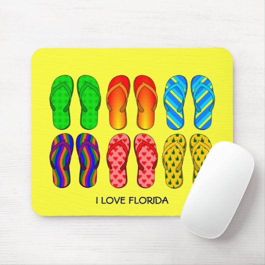 Flip Flops, "I Liebe Florida" Mousepad (Mit Mouse)