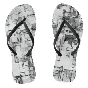 Flip Flops im digitalen Stadtverkehr Badesandalen