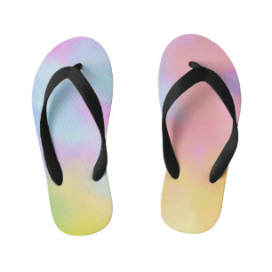 Flip Flops in pastellfarbenen Wolken Kinderbadesandalen