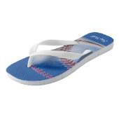 Flip Flops in Rot und Blau Badesandalen (Schrägansicht)