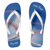 Flip Flops in Rot und Blau Badesandalen (Fußbett)