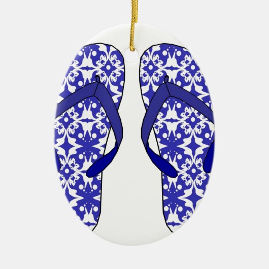Flip Flops Keramik Ornament (Vorne)