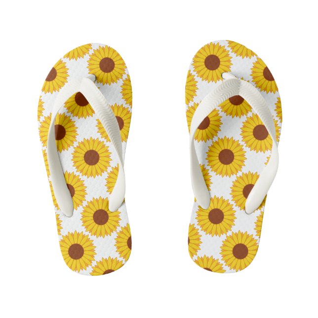 Flip Flops, Kinder/Sonnenblumen Kinderbadesandalen (Fußbett)