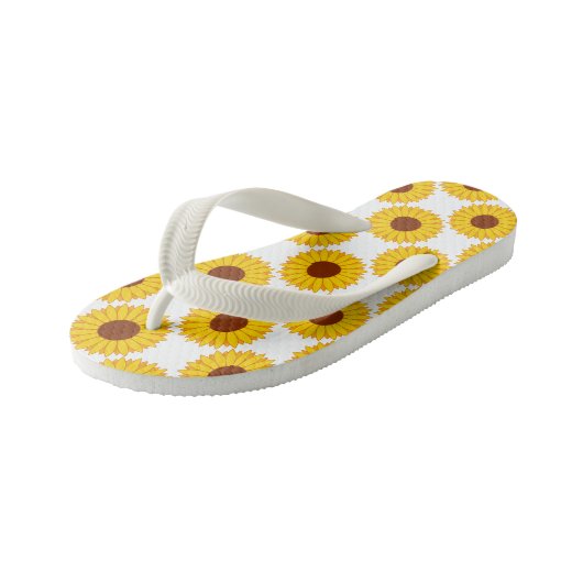 Flip Flops, Kinder/Sonnenblumen Kinderbadesandalen (Schrägansicht)