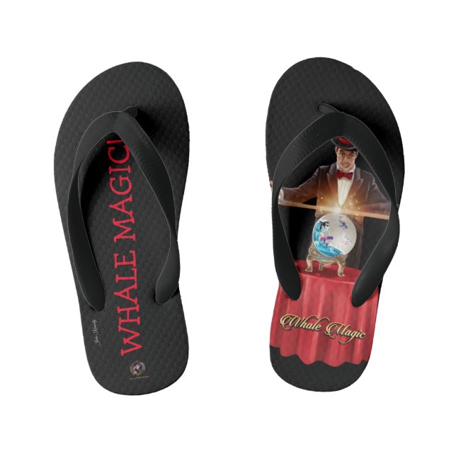 Flip Flops Kinder WALE MAGIC! Kinderbadesandalen (Fußbett)