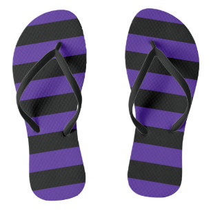 Flip Flops (lila/schwarz Streifen) Badesandalen