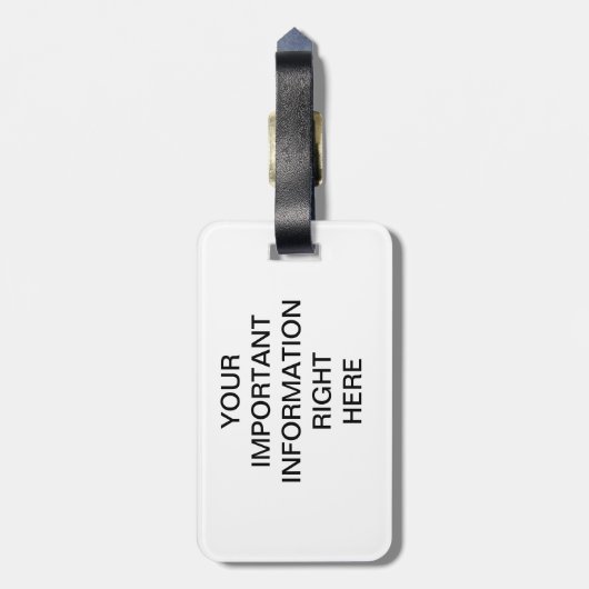 FLIP FLOPS LUGGAGE TAG GEPÄCKANHÄNGER (Rückseite vertikal)