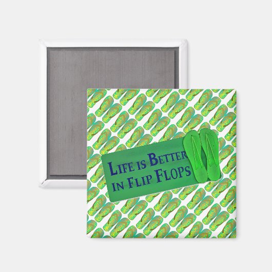 Flip Flops Magnet (Vorderseite/Rückseite)