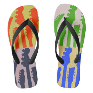 Flip Flops Mehrfarbiges Gitarrendesign Badesandalen