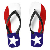 Flip Flops mit der Flagge des Texas-Staates Badesandalen (Fußbett)