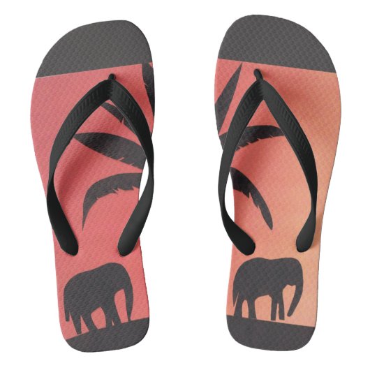 Flip-Flops mit Elefantendesign Badesandalen (Fußbett)