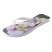 Flip Flops mit extravaganter Blume Badesandalen (Schrägansicht)
