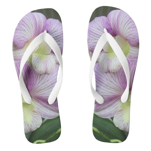 Flip Flops mit extravaganter Blume Badesandalen (Fußbett)