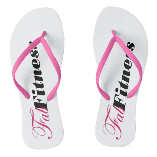 Flip-Flops mit Fab-Fitness-Logo Badesandalen (Fußbett)