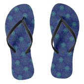 Flip Flops mit floralem Muster Badesandalen (Fußbett)