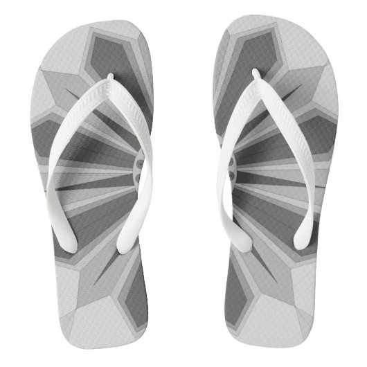 Flip Flops mit roter Kunst Badesandalen (Fußbett)