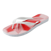 Flip Flops mit roter Kunst Badesandalen (Schrägansicht)