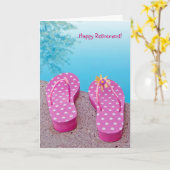 Flip Flops nach Pool-Rente Karte (Gelbe Blume)