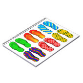 Flip Flops-Notebook Notizblock (Linke Seite)