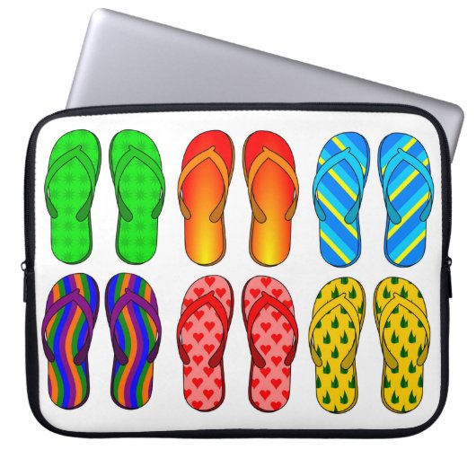 Flip Flops Notebook-Sieb Laptopschutzhülle (Vorderseite)