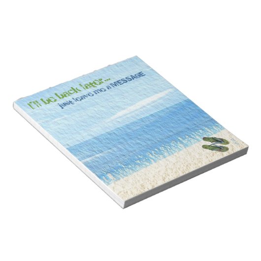 Flip Flops Notizblock (angewinkelt)