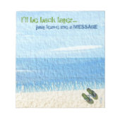 Flip Flops Notizblock (Vorderseite)