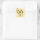 Flip Flops Olive Sticker (Tasche)