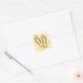 Flip Flops Olive Sticker (Umschlag)