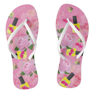 Flip Flops Pedi Style Sommer Polnisch Pink Badesandalen